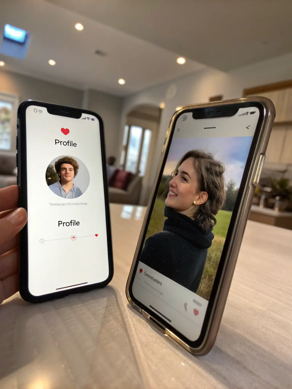 A before-and-after comparison showing a social media profile with low-quality content versus a profile with professional, high-quality visuals created by VidiaOffical.com.